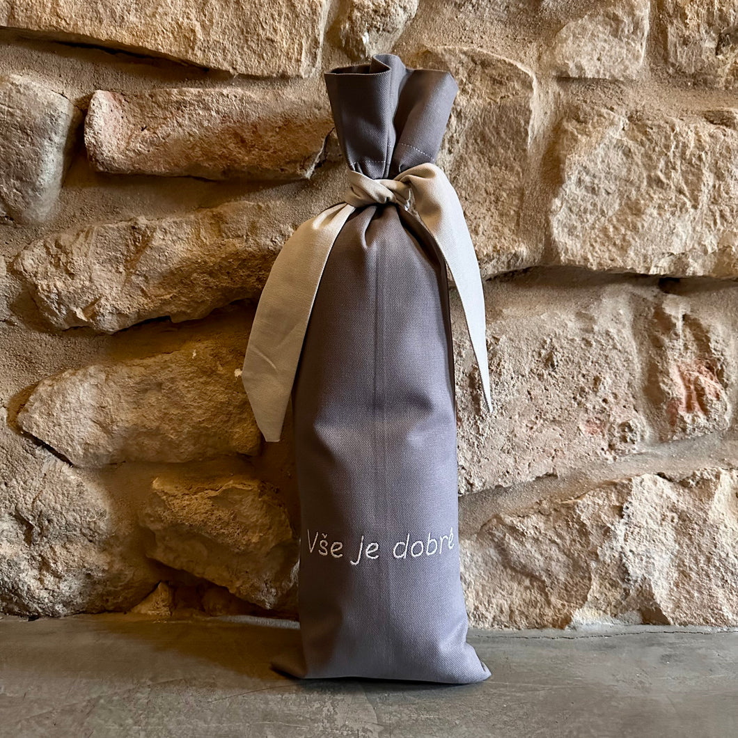 Polštář wellness s levandulí vyšívaný Vše je dobré - novinka