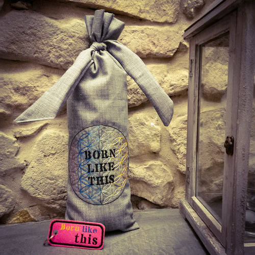 Polštář wellness s levandulí vyšívaný Born like this